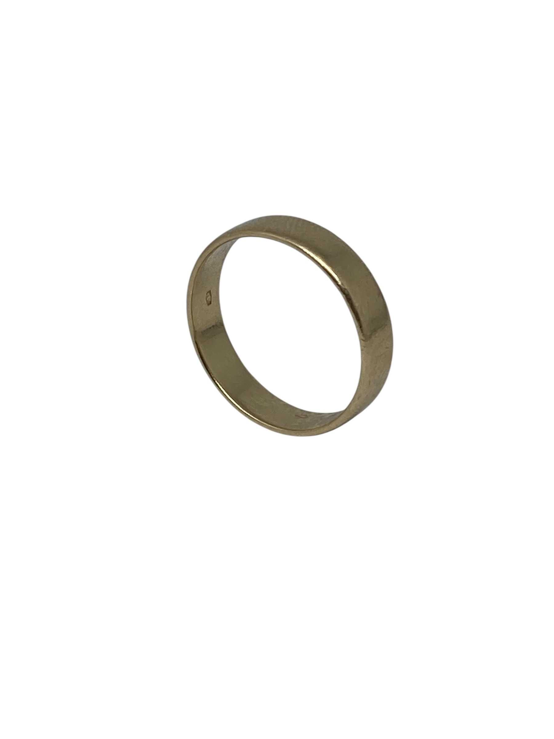 Złota Obrączka Grawer 585/4,33g