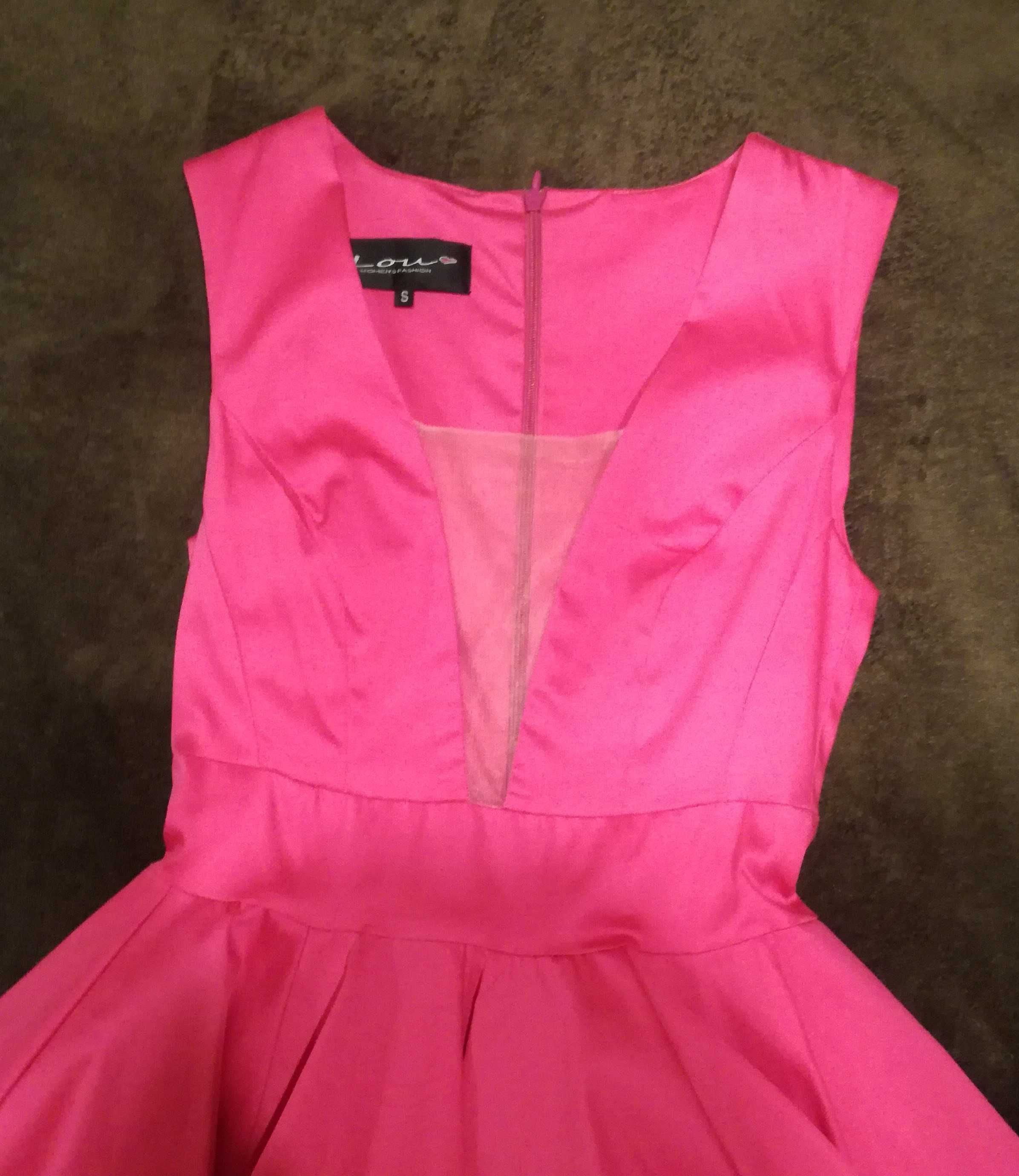 Nowa piękna zjawiskowa sukienka LOU XS/S różowa