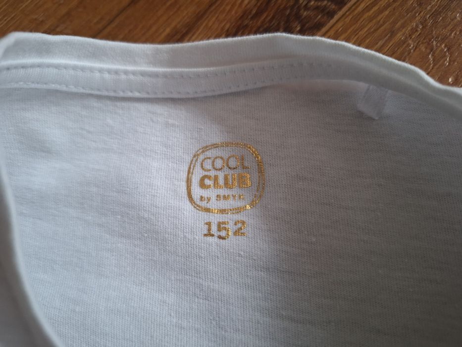r. 152 Cool Club Biała bluzka dziewczęca bluza z długim rękawem