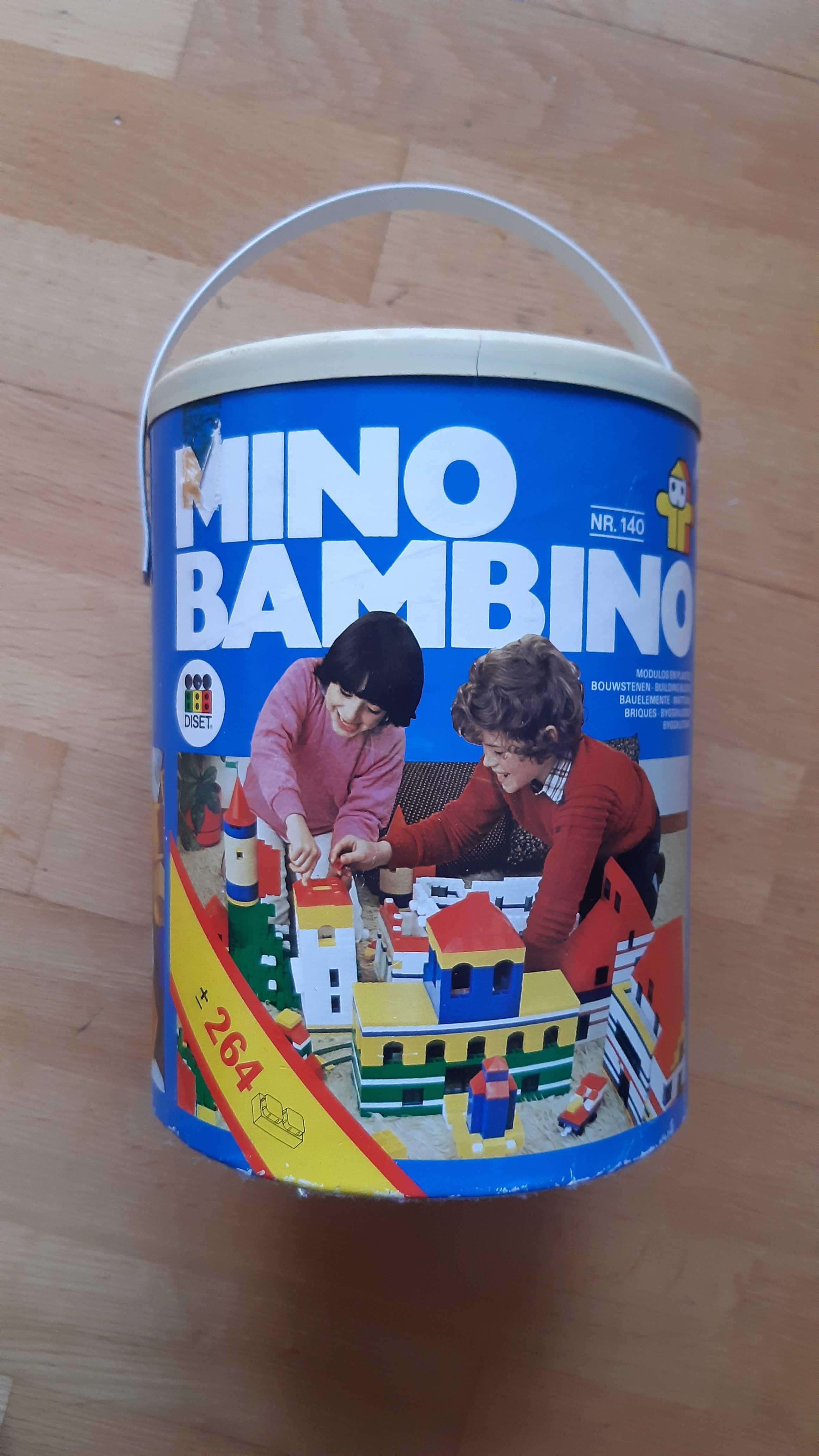 brinquedo antigo Mino Bambino - tipo lego (anos 70)