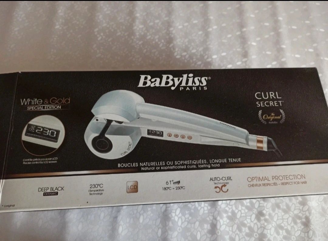 Lokówka automatyczna BaByliss Curl White & Gold Specjal Edition