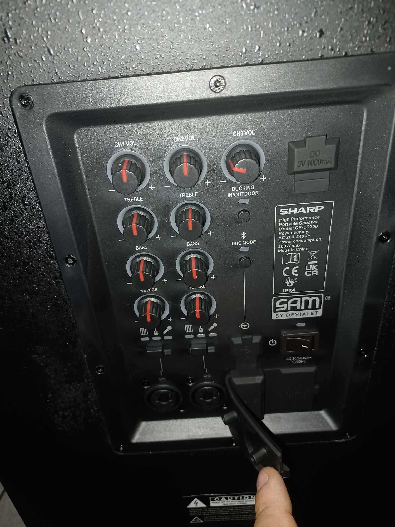 Głośnik nowy SHARP SumoBox CP-LS200 - impreza bez prądu!!