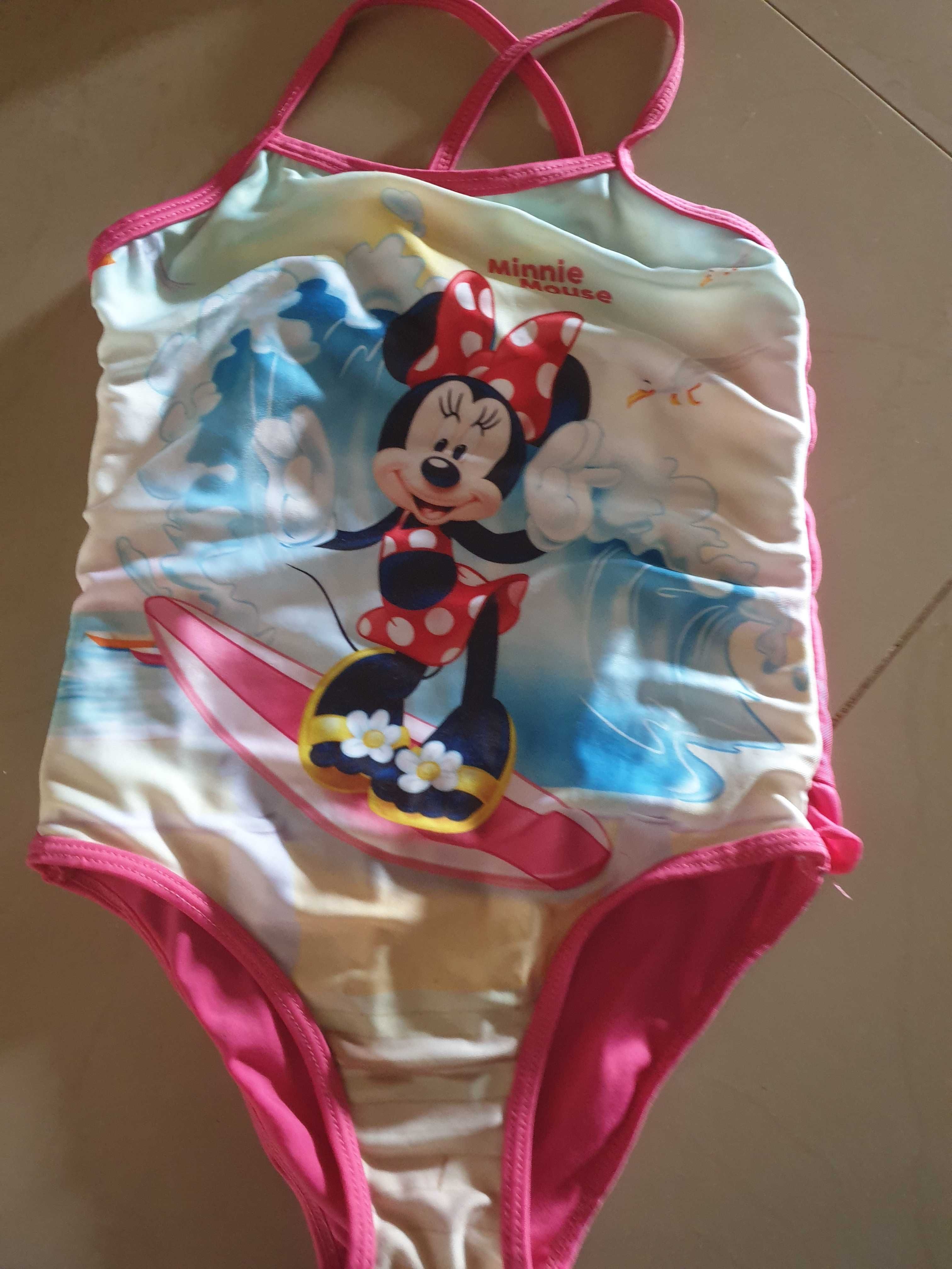 Fato banho da minnie com toca minnie