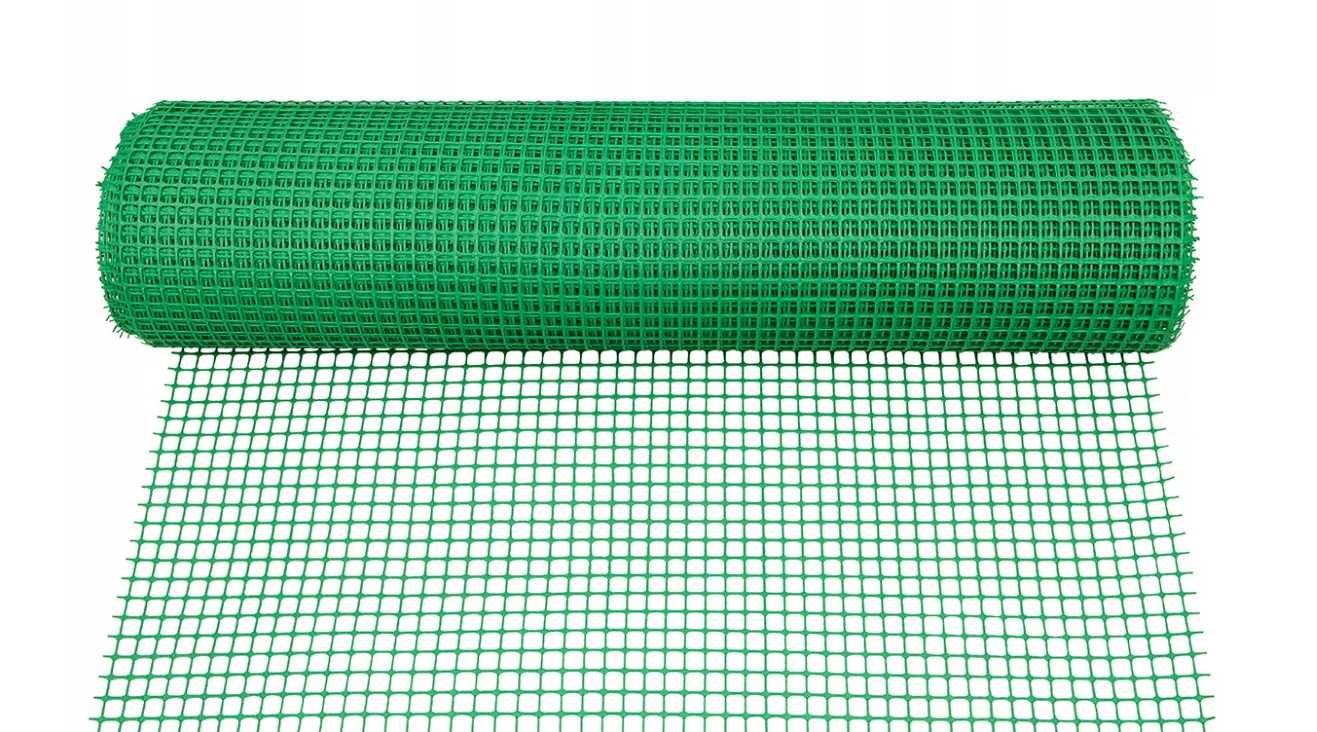 Siatka ogrodowa plastikowa zielona ogrodnicza ocz. 15 x 15 mm