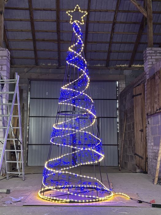 Choinka led 3d gwiazda 3m