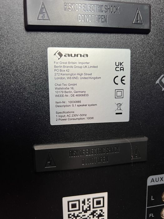 Саундбар акустична система Auna Areal 652 145 Вт Німеччина 10030885