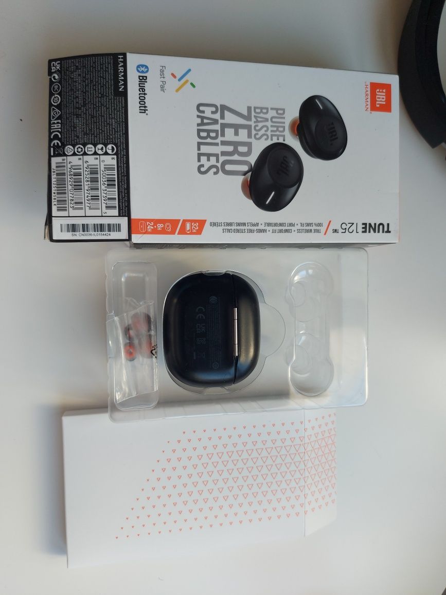 JBL Tune 125TWS Auriculares Bluetooth Pretos