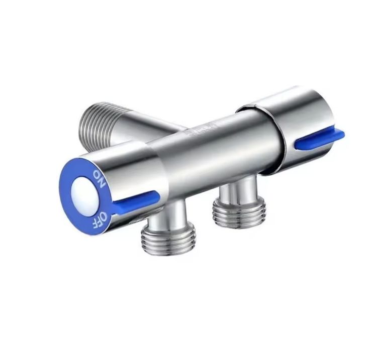 Продам смеситель из нержавеющей стали с  двойной ручкой.