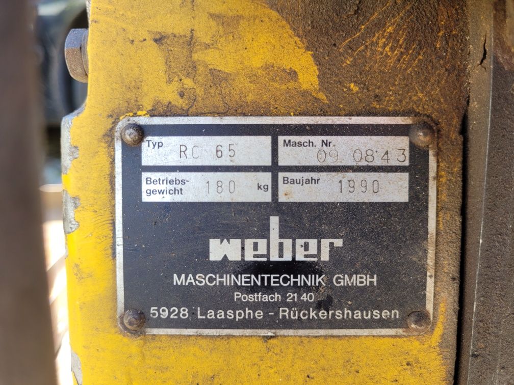 Zagęszczarka Weber rc65 180kg szeroka płyta