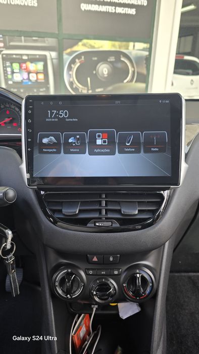Rádio Android 14 com GPS Peugeot 208/2008 (Novo)