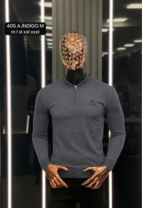 Поло на довгий рукав Loro Piana чоловіче лонгслив лоро піана чоловічий