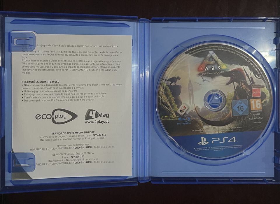 Jogo de Ps4 ARK Survival Evolved, Bom estado