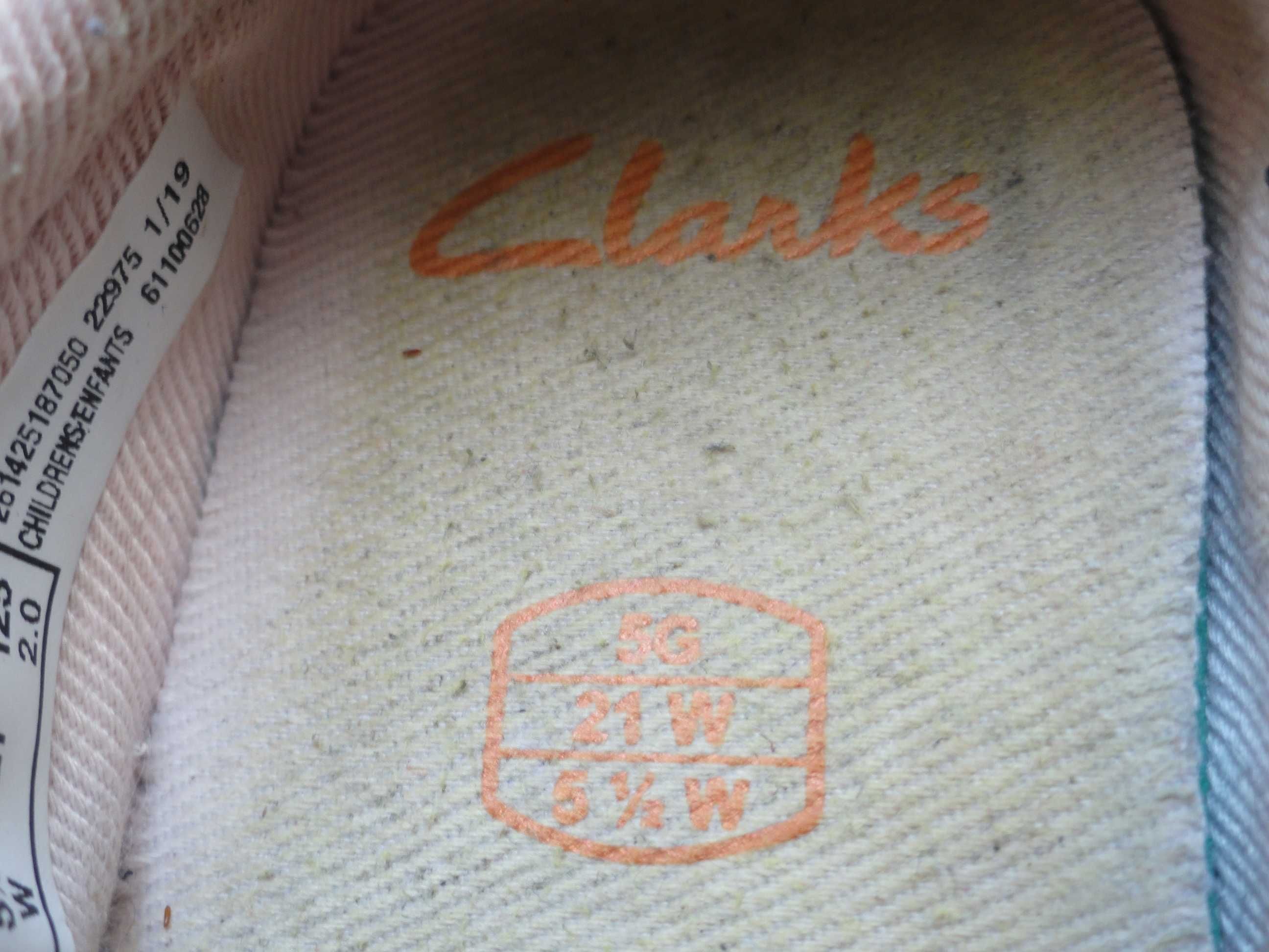 Кожаные балетки туфли «Clarks» (21 р. Leather натуральная кожа)