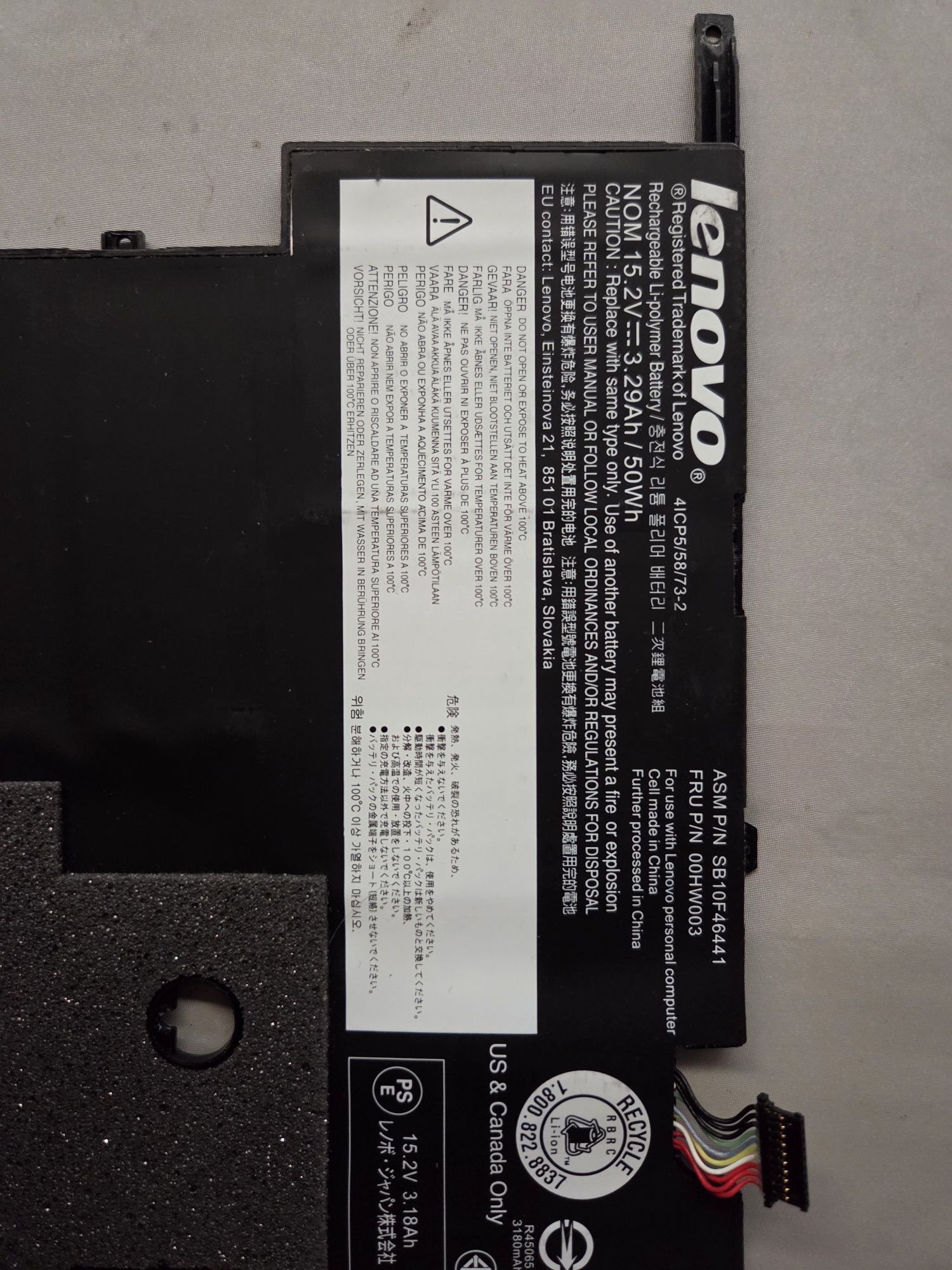Sprzedam orginalną baterię do laptopa LENOVO ThinkPad X1 Carbon
