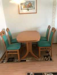Stół Rozkładany + 4 Krzesła