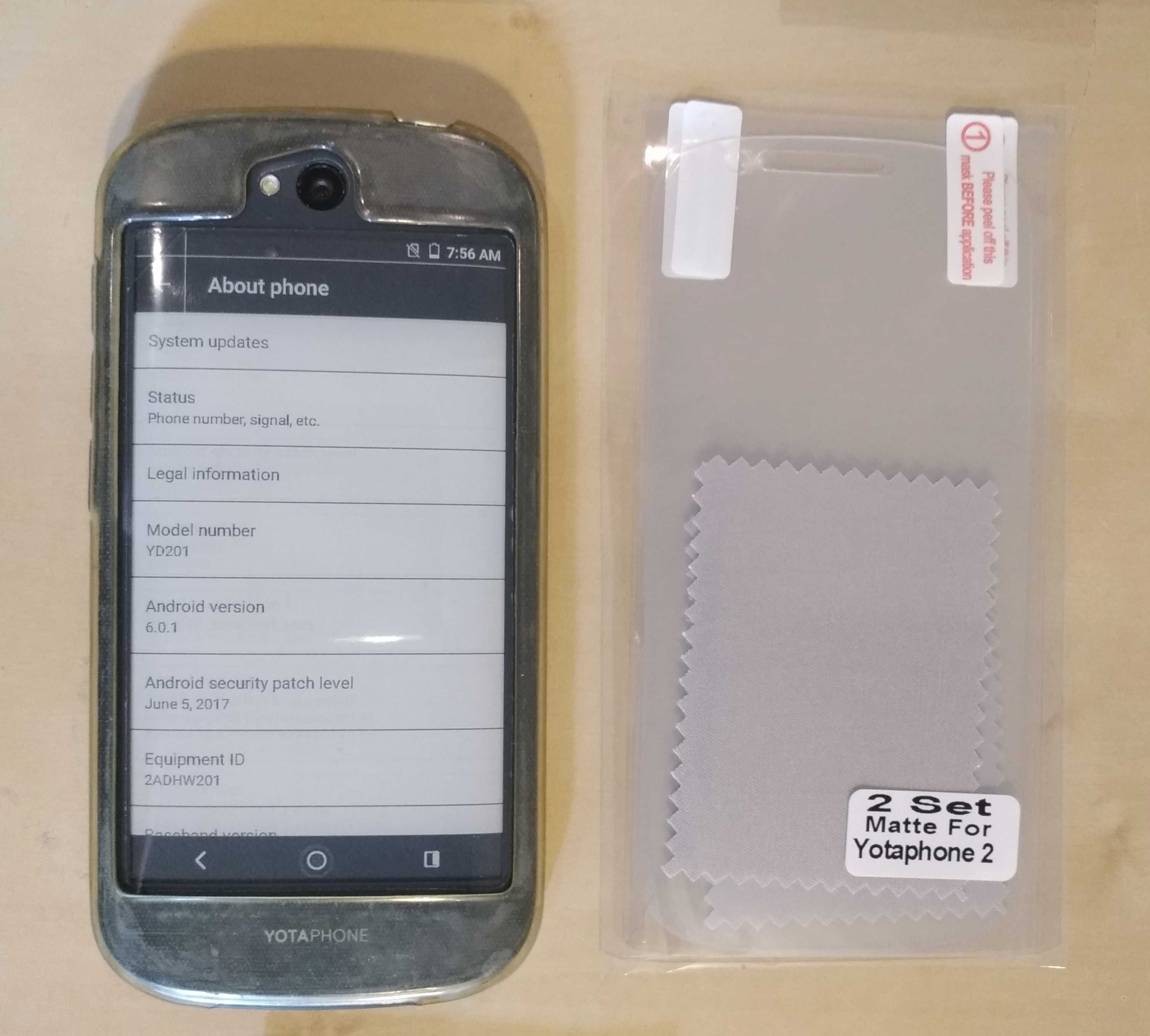 YotaPhone 2 YD201 2GB/32GB dwa ekrany z obu stron E-Ink + LCD, nanoSim
