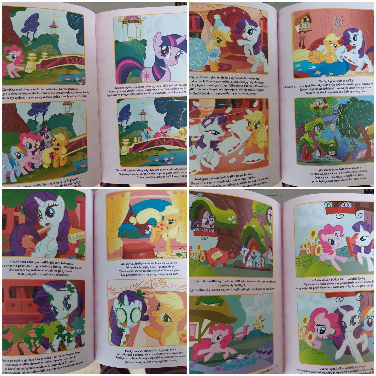 Książka dla dzieci Kucyki pony z naklejkami