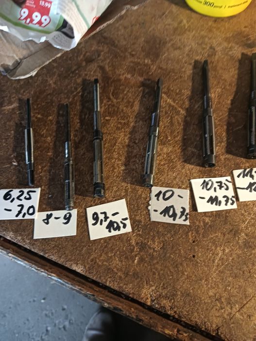 Rozwiertaki ręczne i nastawne 6 do 67 mm i inne