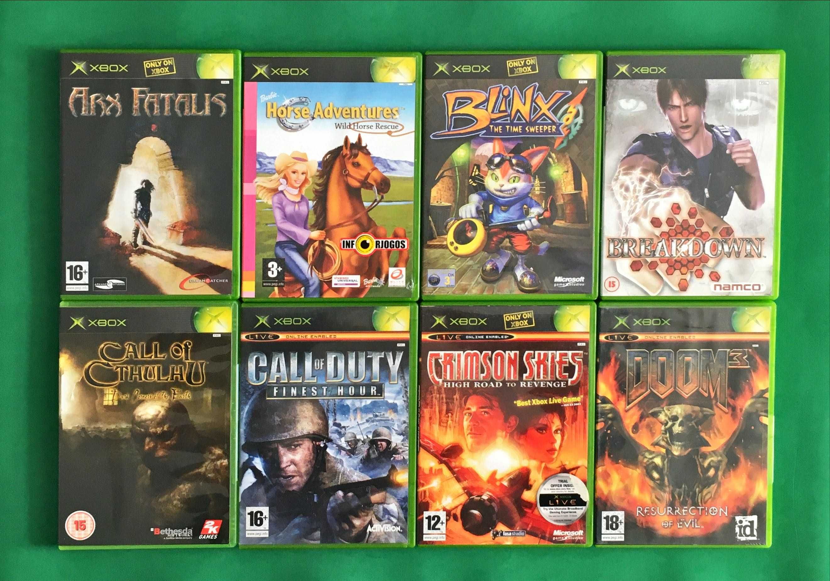 XBOX ORIGINAL Xbox Original Diversos Jogos Novos XBOX xbox