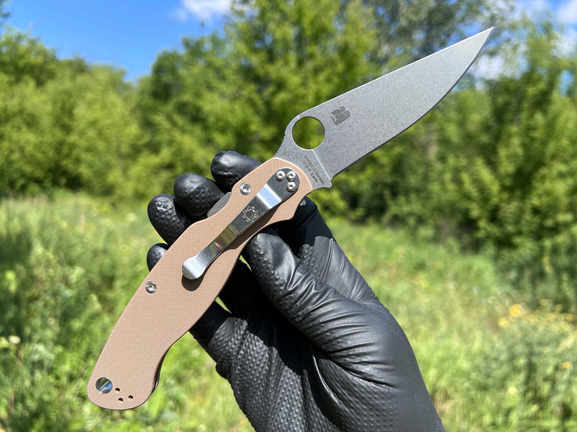 Складний ніж Spyderco Military 2 Sprint Run Brown G-10 CPM 15V