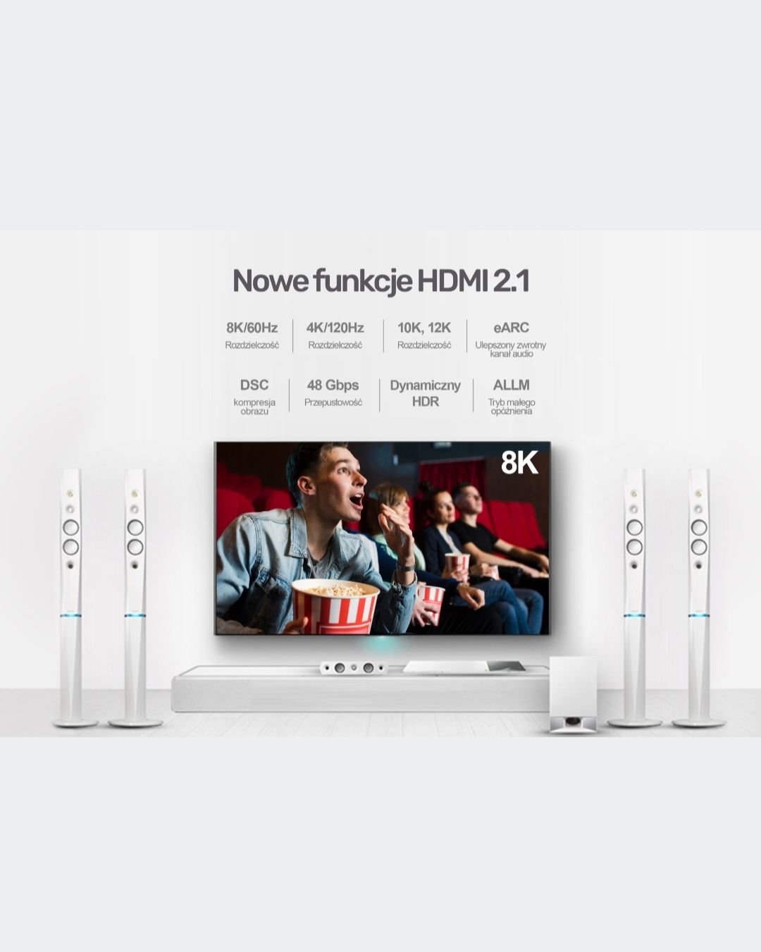 Przewód Unitek 8 K HDMI ver..2.1 - 3 m