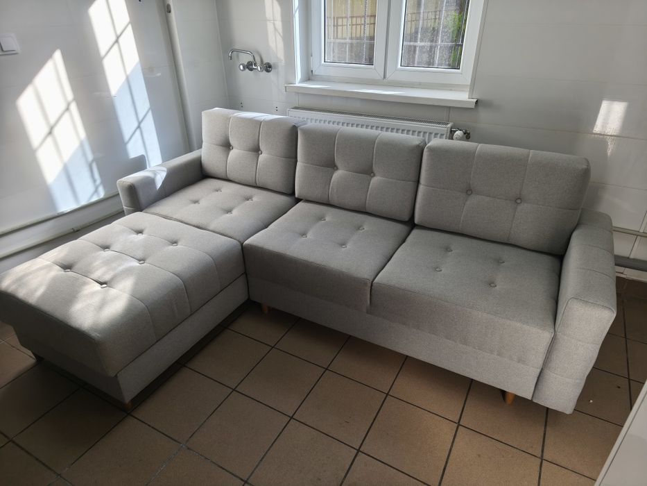 Narożnik DOWÓZ GRATIS Bodzio meble transport Paris sofa kanapa szary