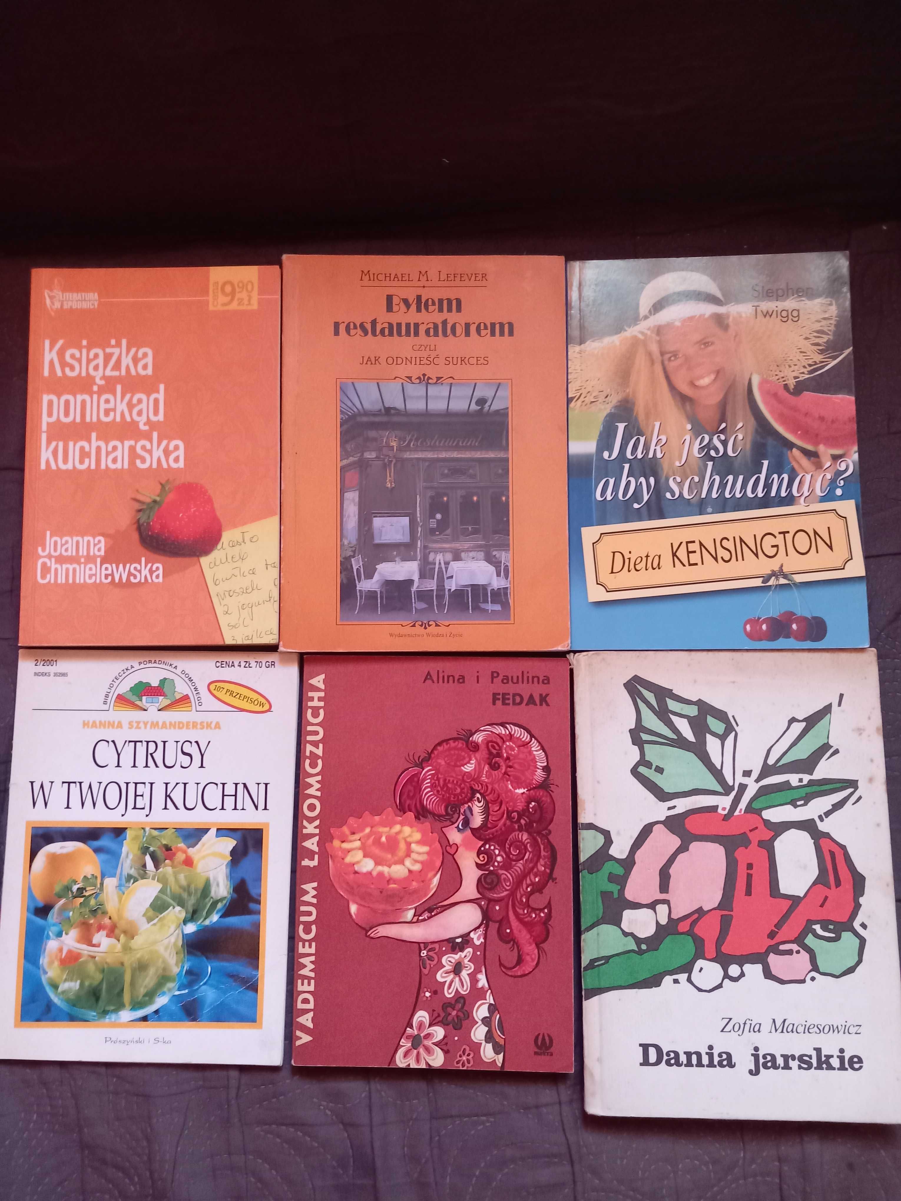 Zestaw 9 książek o Gotowaniu