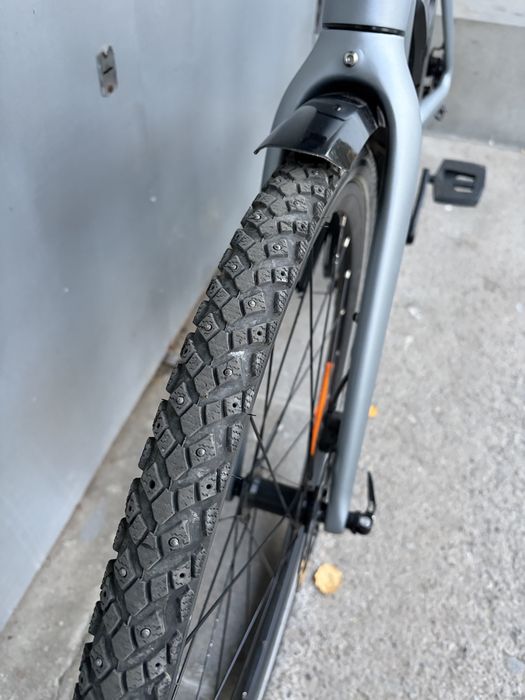 Карбоновий електро велосипед Fiido, розмір 55см, зимові покришки