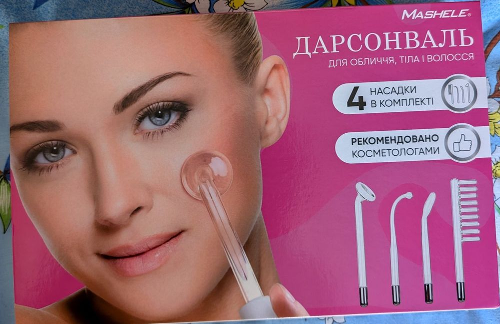 Дарсонваль для обличчя, тіла і волосся MASHELE