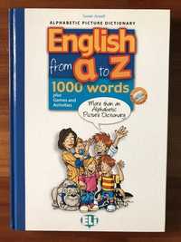 English from A to Z + CD audio Alphabetic Picture Dictionary NOWE