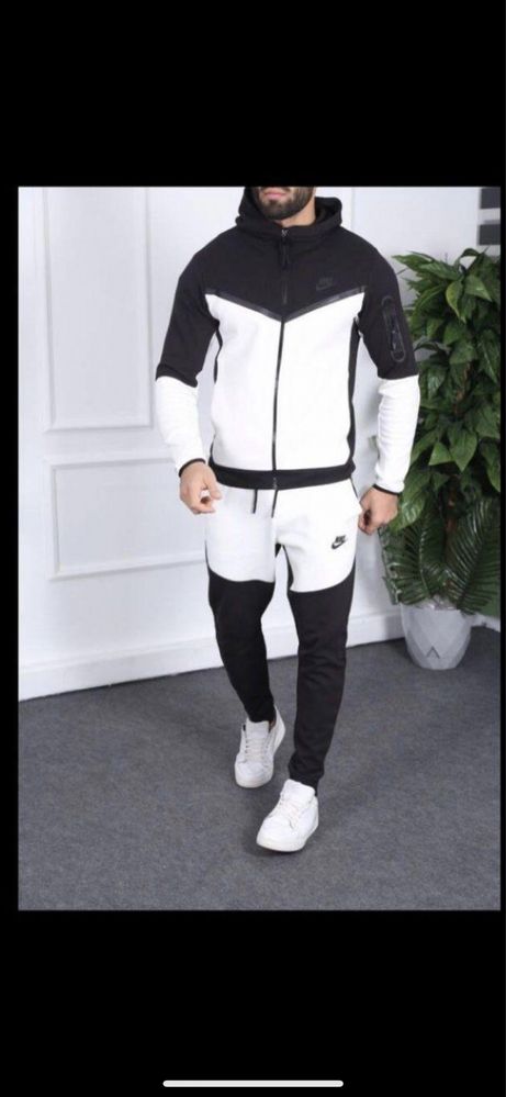 Nowy męski dres Nike Tech Fleece czarno szary S M L XL XXL !