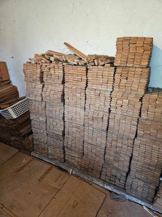 76m2 Klepka dębowa, parkiet dębowy NOWY sezonowany 30 lat, lite drewno