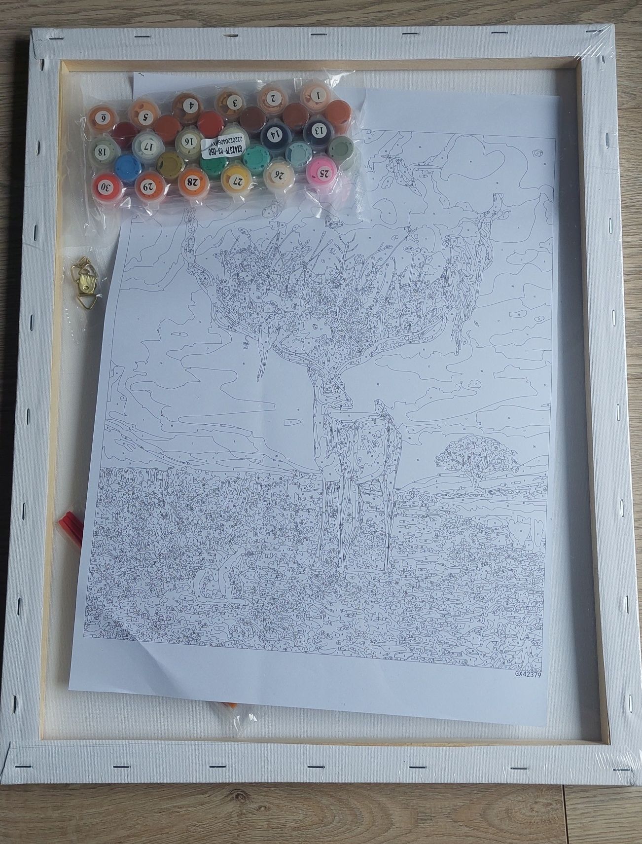 Malowanie po numerach 40x50 płótno ja ramie