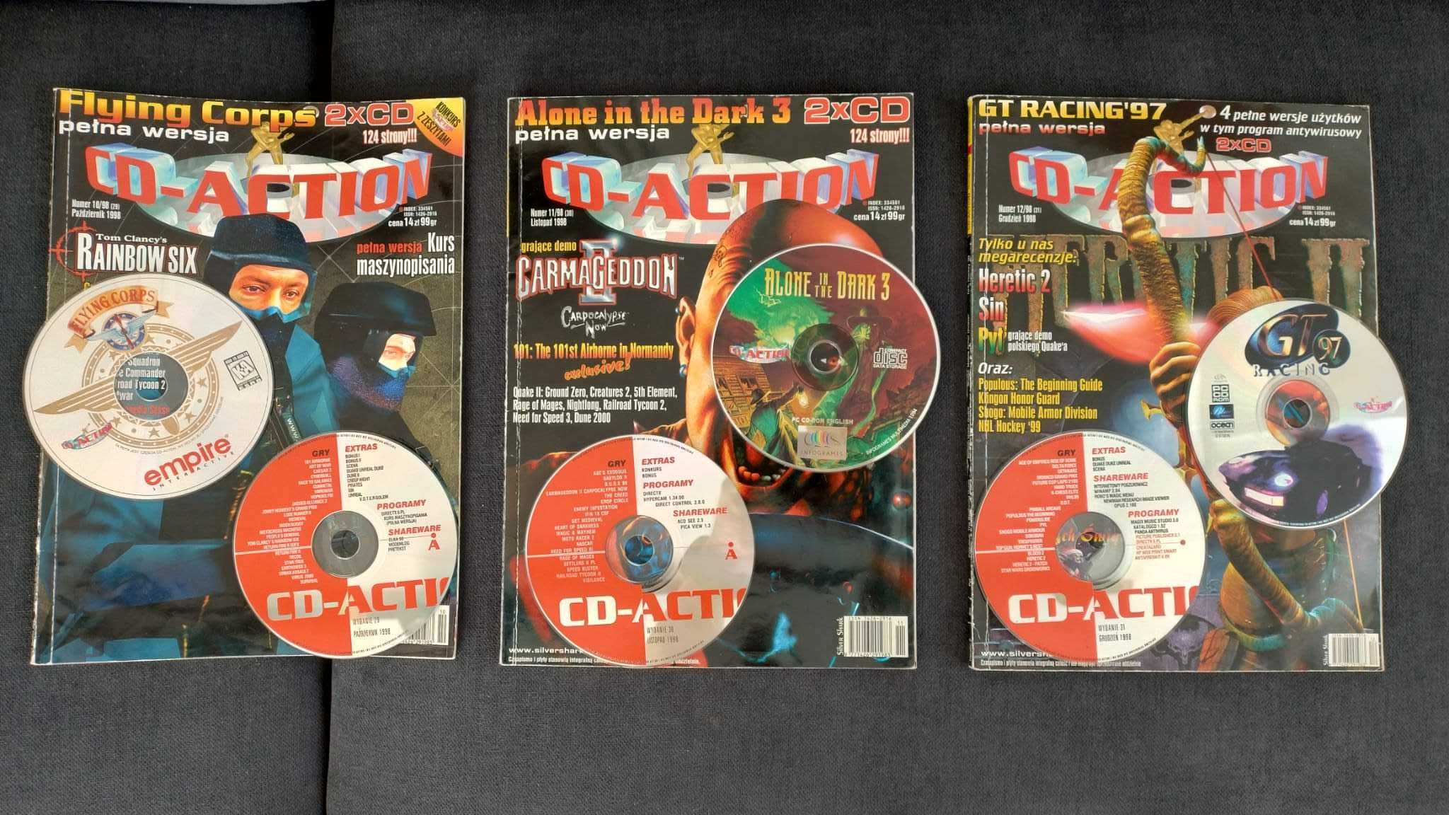 CD-Action 10, 11, 12 / 1998 (gazeta+płyty)
