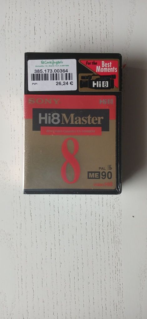 SONY Hi8 Master Cassetes para camera de vídeo.