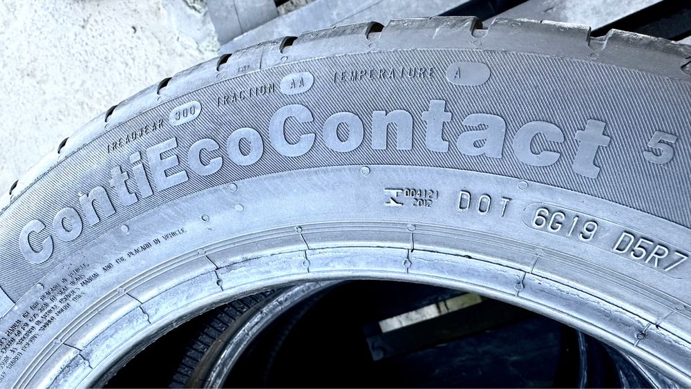 195/55/16 Continental EcoContact5 | 99%остаток | летние шины