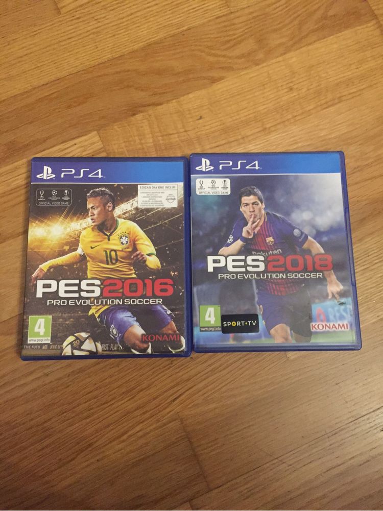 PES 2016 e 2018 PS4