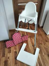 Krzesełko do karmienia Ikea tacka podnóżek ochraniacz