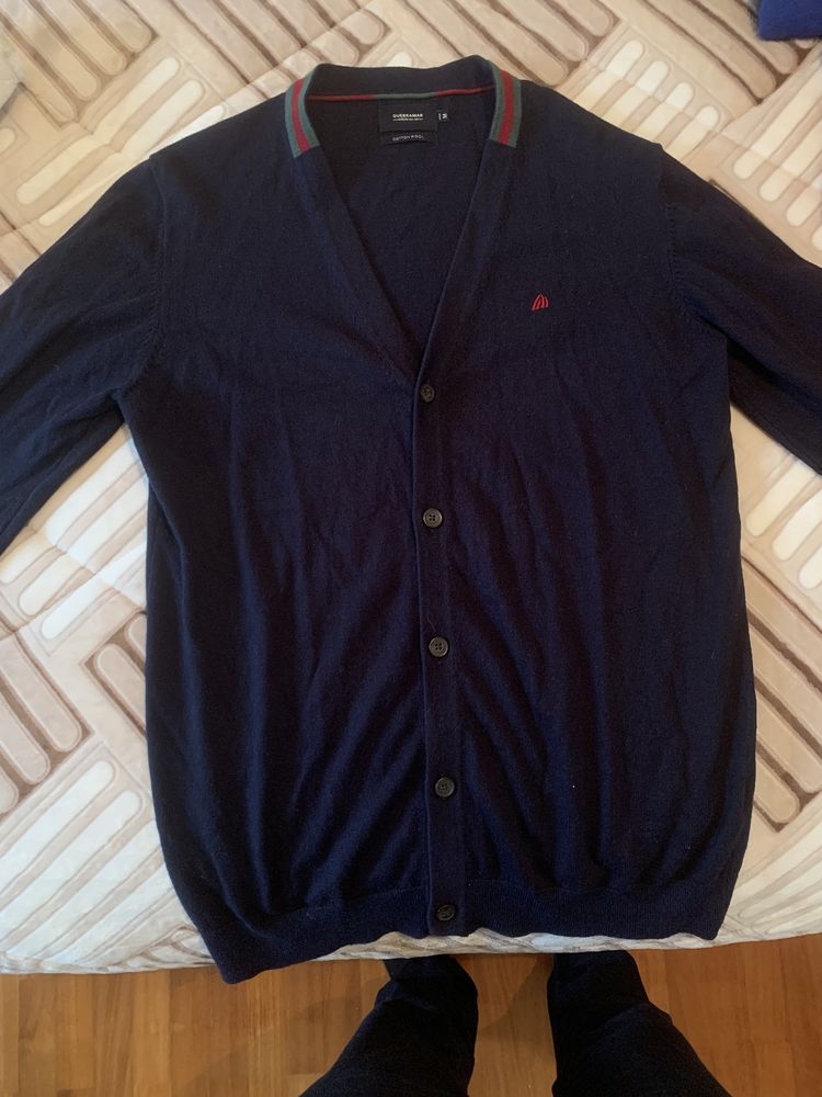 Casaco Cardigan da marca Quebramar Azul Navy