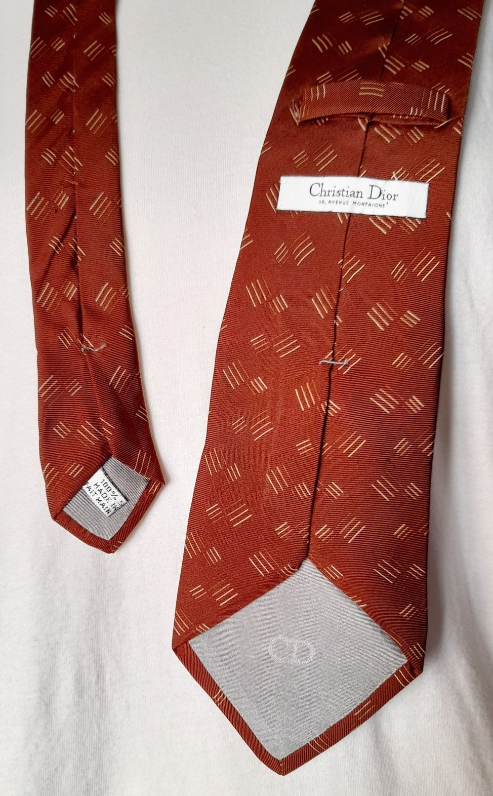 Gravata Christian Dior, 100% seda.