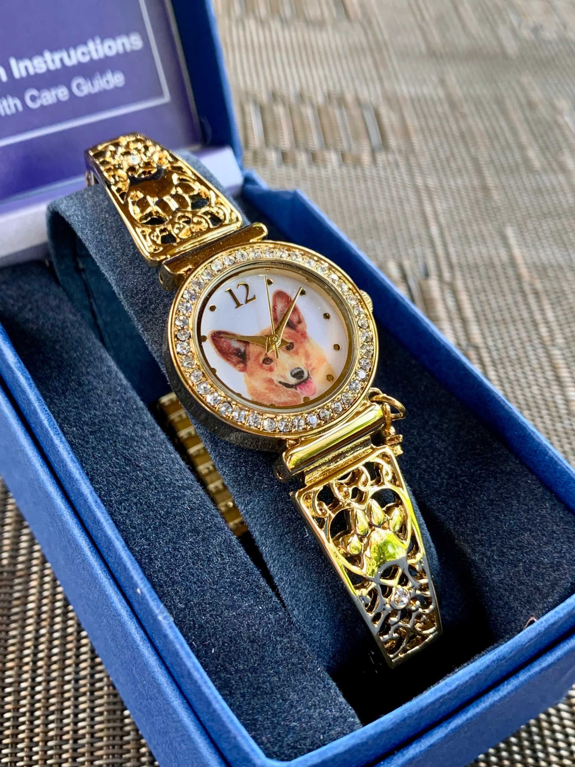 Zegarek damki Corgi Piesek dla fanek piesków ulubiona rasa Królowej