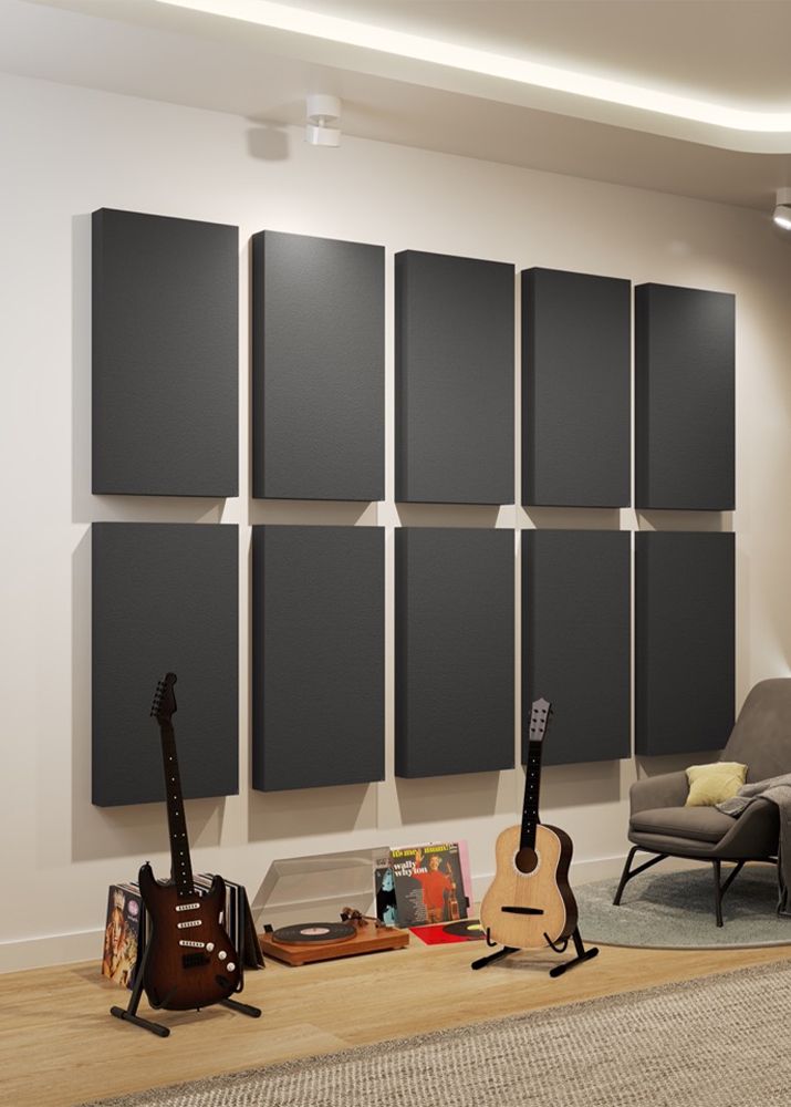 Panele Akustyczne Absorbery Premium 100x50x11 cm Czarny