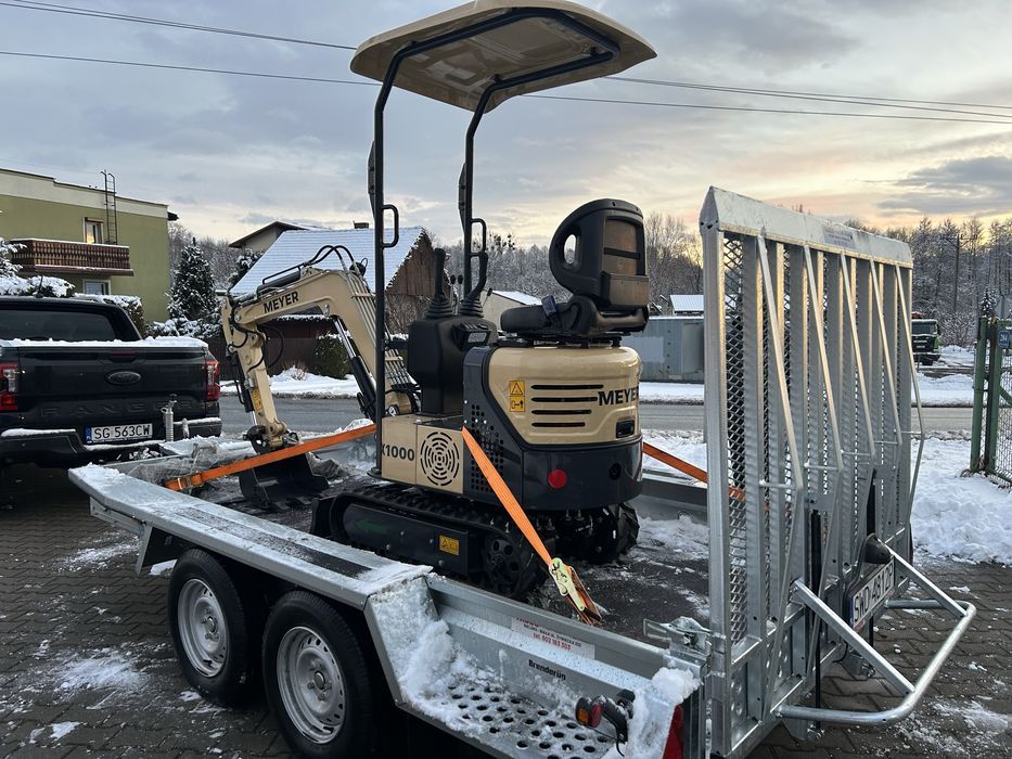 Minikoparka gasienicowa MEYER X1000 - 880KG - SKRĘTNE RAMIE - LEASING