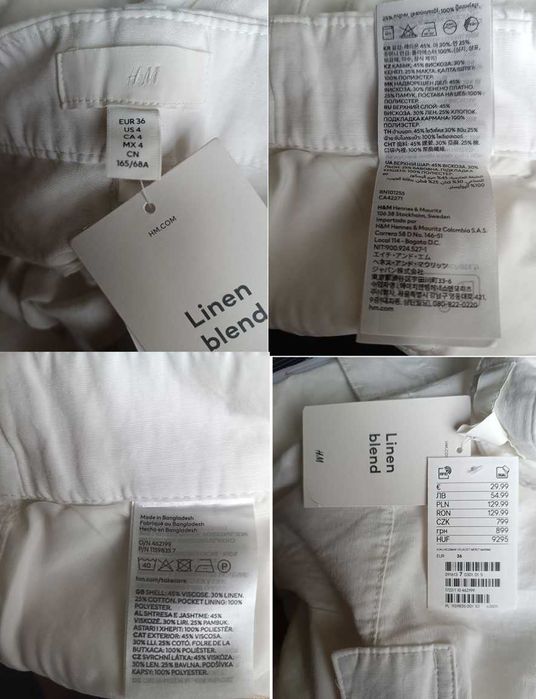 Легкі жіночі штани H&M (льон), р. 36EU