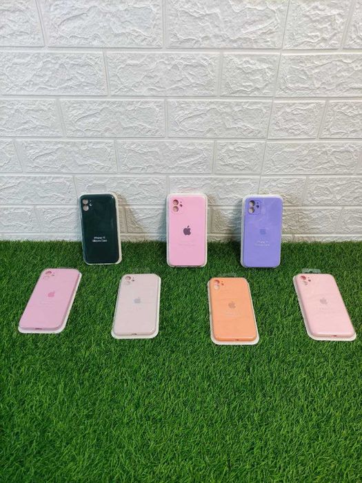 Чехол  чохол квадратный Silicone Case Full на iPhone 11 чехол на айфон