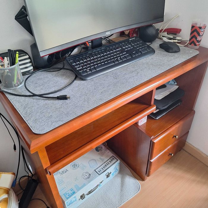 vendo conjunto cama solteiro xl, cômoda e secretaria