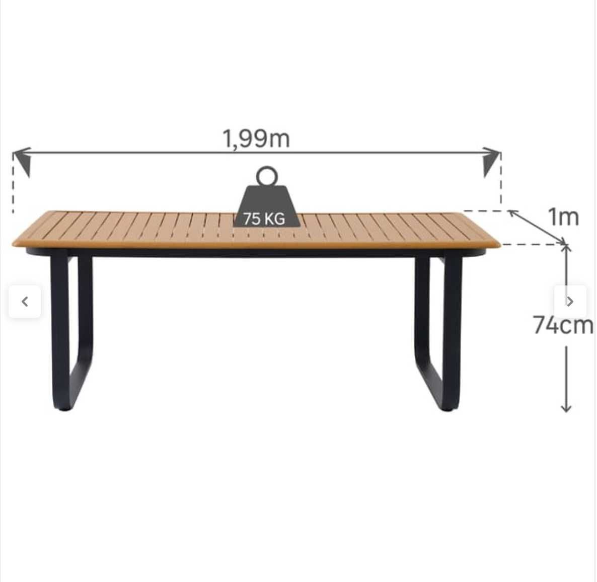 Mesa de alumínio NATERIAL