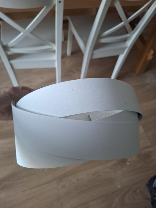 Zestaw lamp, 2 kinkiety białe