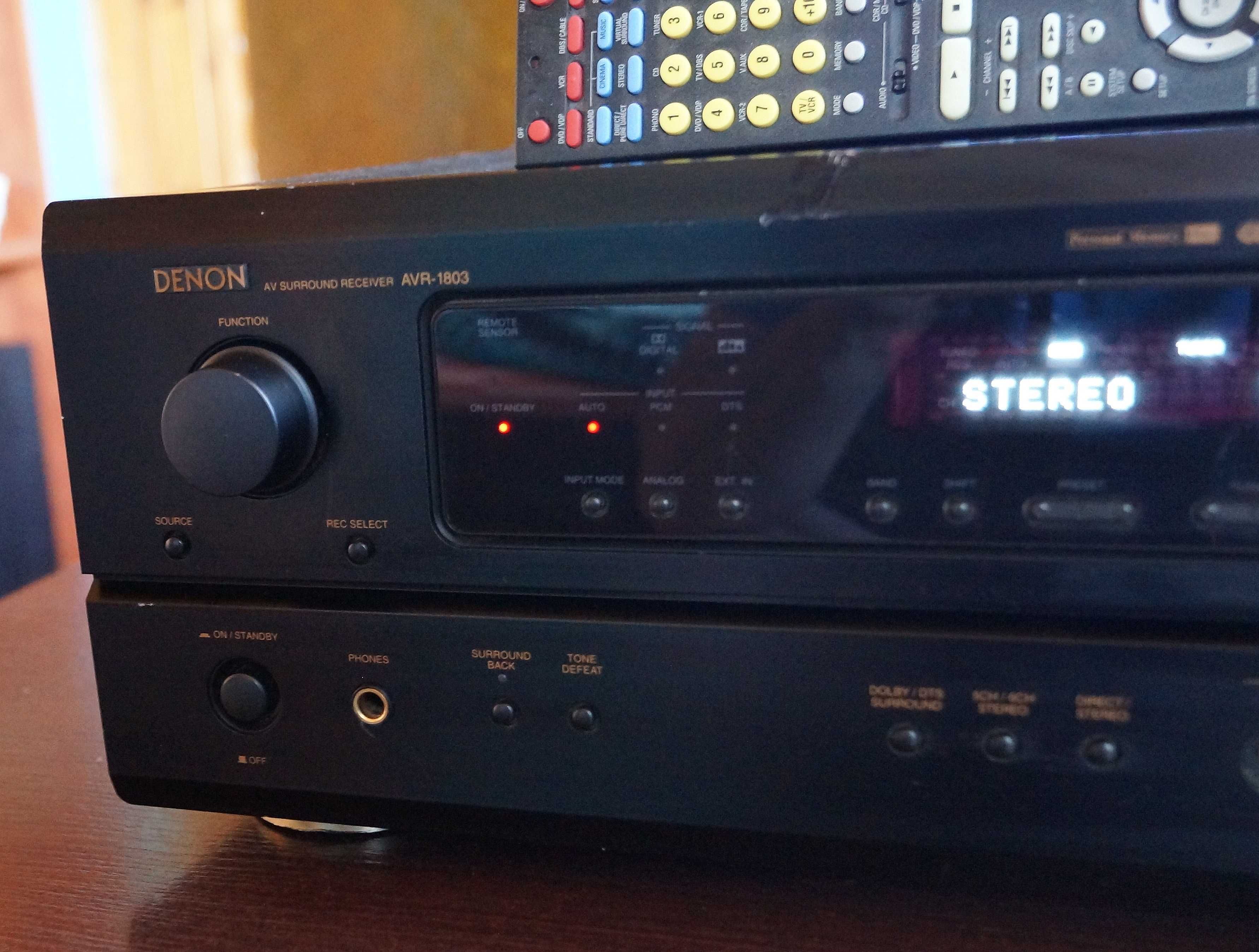 Mocny amplituner Denon Avr 1803 oryginalny pilot wysyłka