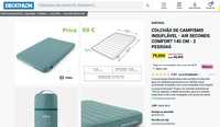 DECATHLON Colchão de Campismo Insuflável 200*140cm Usado uma vez